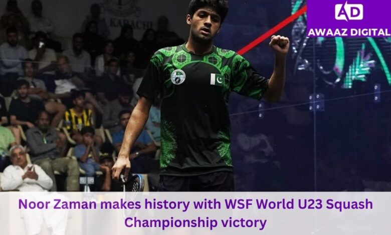 Pakistan’s rising squash star Noor Zaman