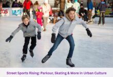Parkour, Skating