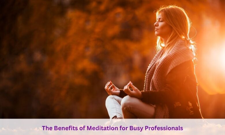 The Benefits of Meditation for Busy Professionals