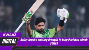 Babar Azam broke his century drought  •  Associated Press