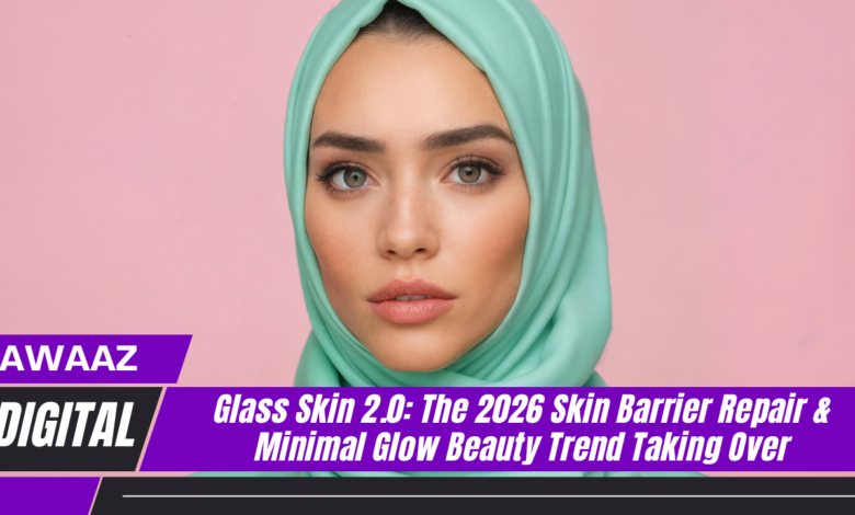 Glass Skin 2.0 skin barrier repair trend 2026